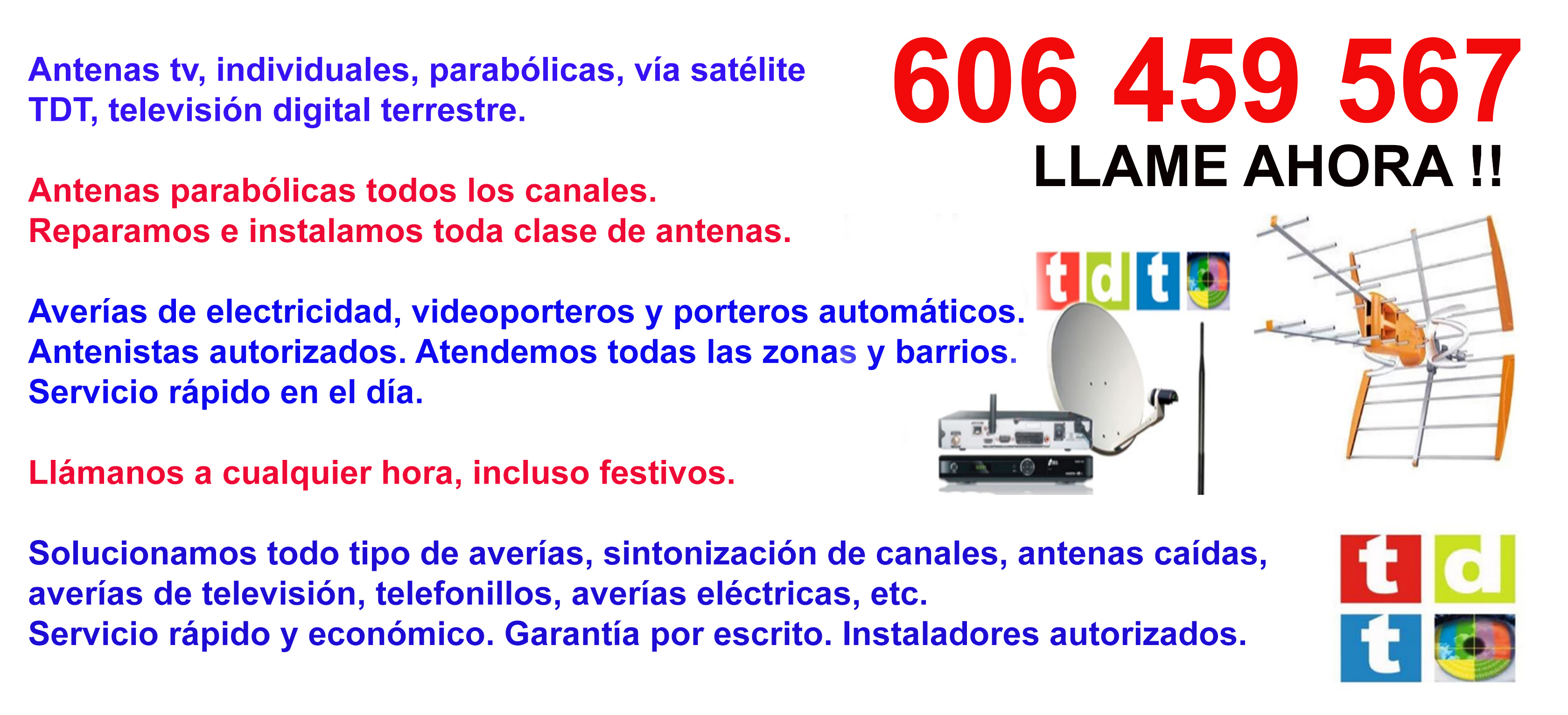 Reparaciones de Antenas TDT 47008